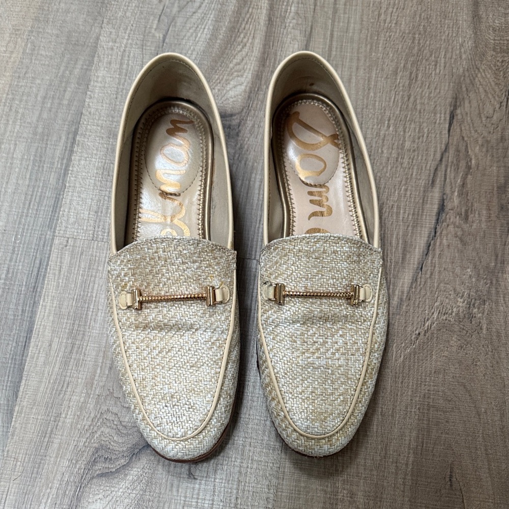 Sam Edelman Cream Loafers